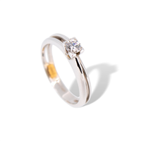 Anello solitario Recarlo ZP550/030 in oro 18k e diamanti naturali Donna  - ZP550/030